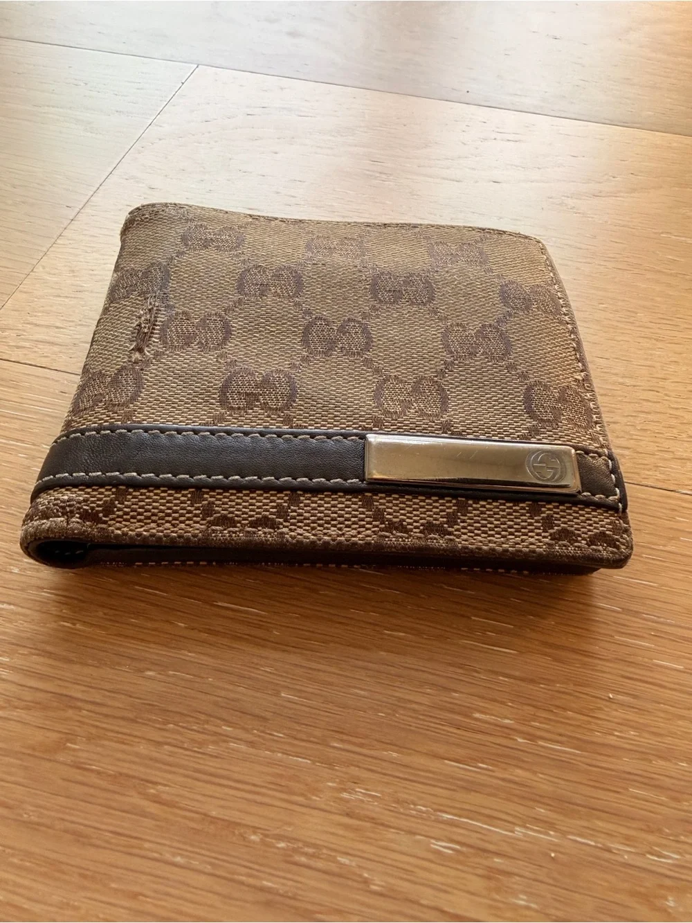 Gucci Mens Brown Monogram Wallet